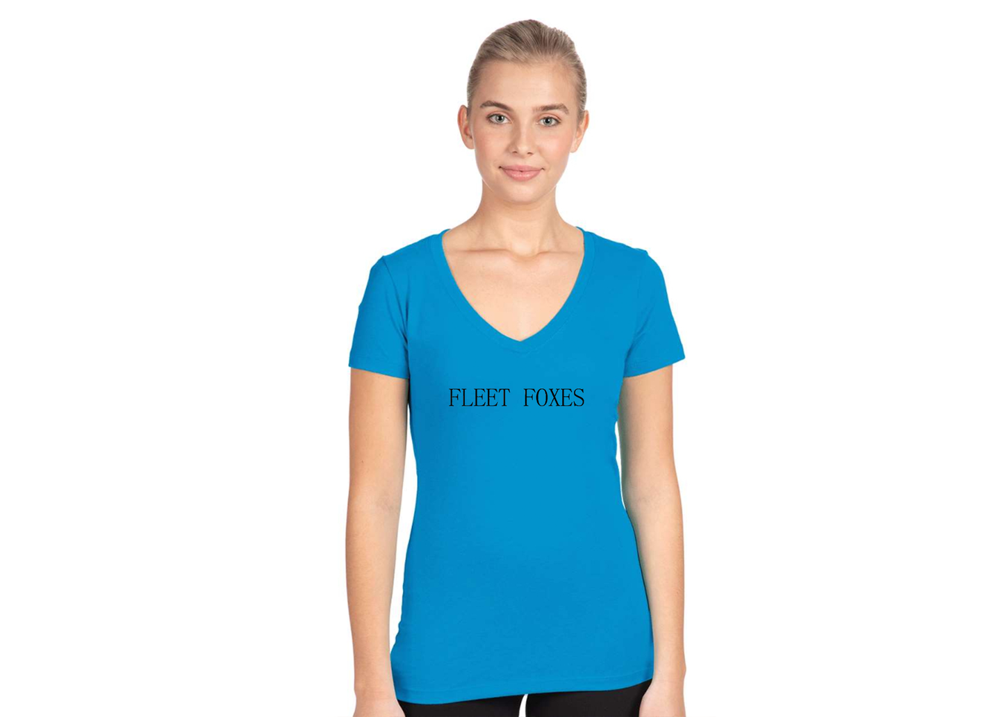 Women's Fleet Foxes Logo  Next Level V-Neck T-Shirt