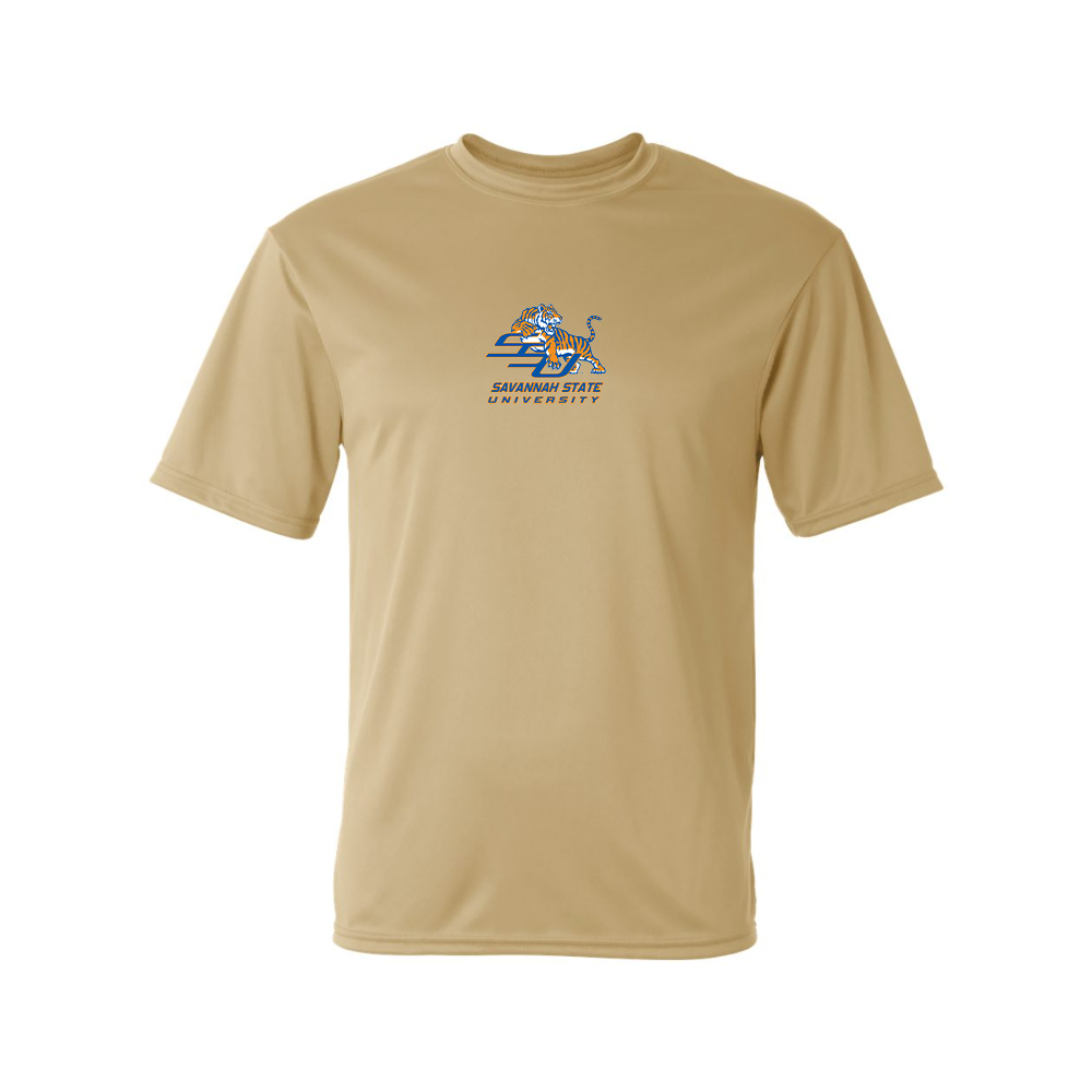 Men's Savannah State Tigers Logo Polyester T-Shirt
