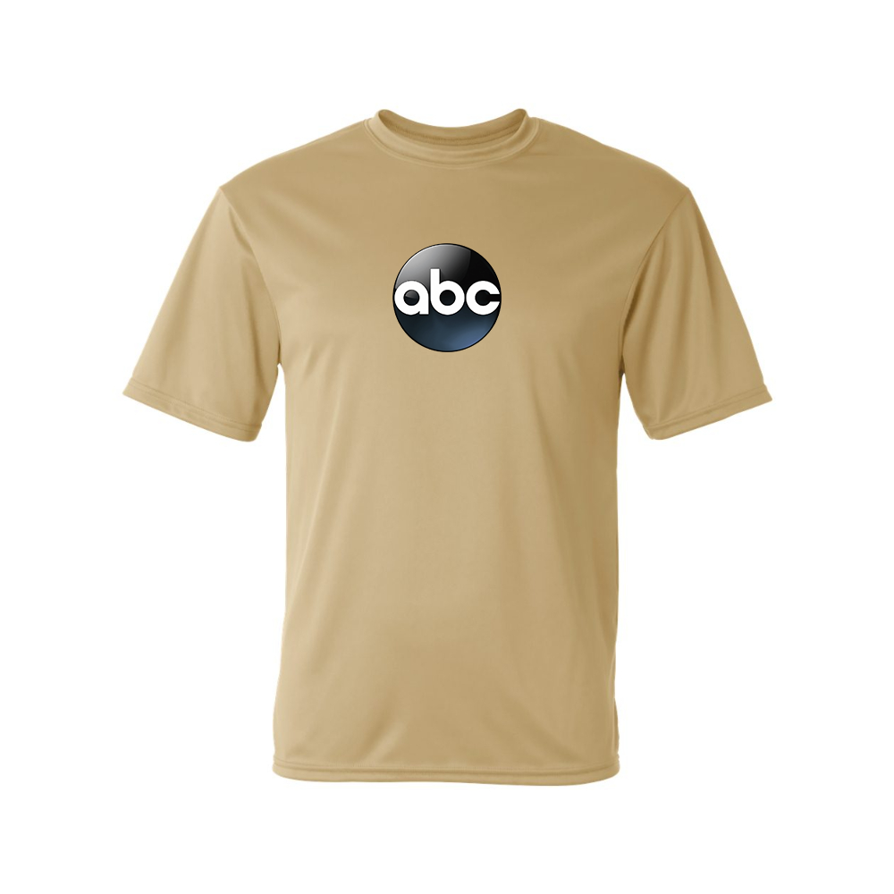 Men's Abc Logo Polyester T-Shirt