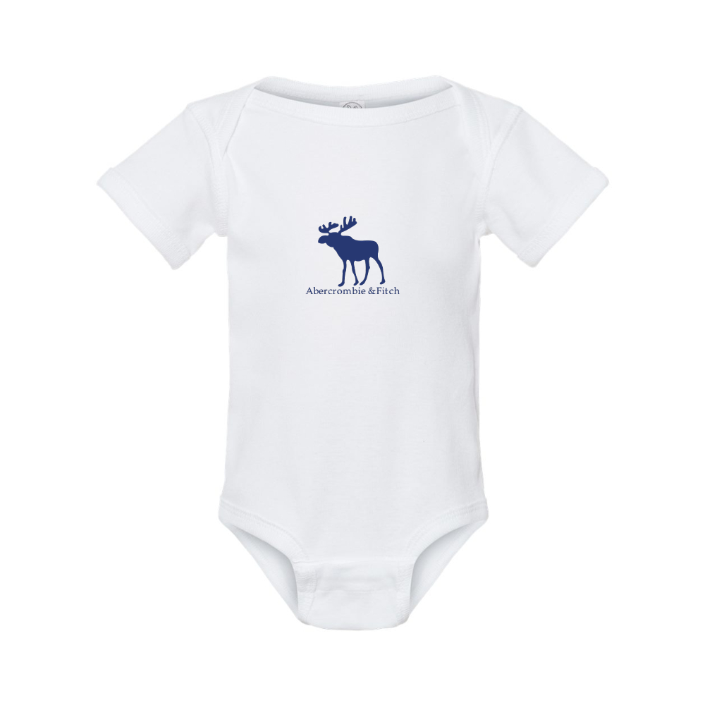 Abercrombie & Fitch Moose Logo  Rabbit Skins Infant Baby Rib Bodysuit