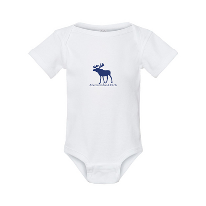 Abercrombie & Fitch Moose Logo  Rabbit Skins Infant Baby Rib Bodysuit