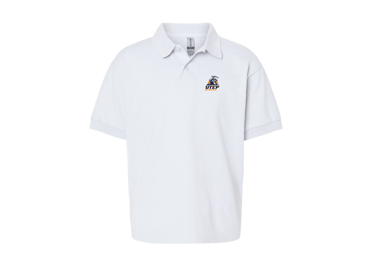 Youth UTEP Miners Gildan Dry Blend Jersey Polo