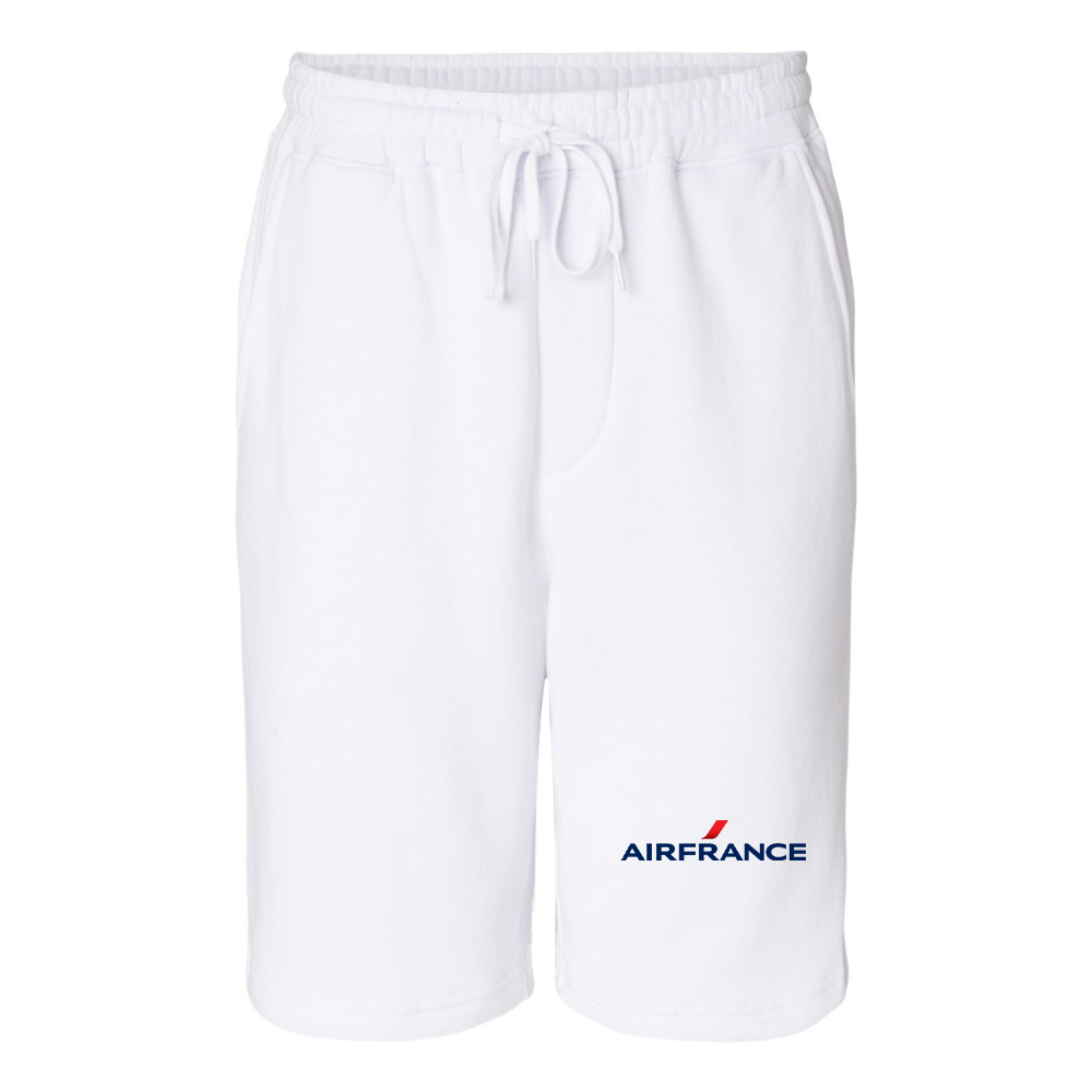 Men's Air France Logo Independent Trading Co Midweight Fleece Shorts