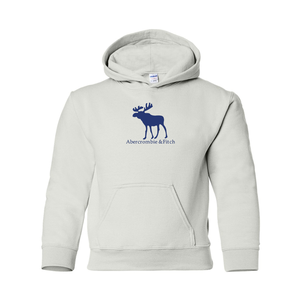 Youth Abercrombie & Fitch Moose Logo Gildan Heavy Blend  Hooded Sweatshirt
