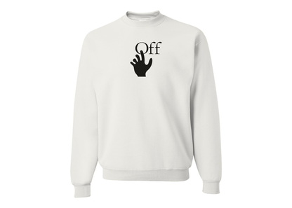 Men's Off-White Hand JERZEES NuBlend Crewneck Sweatshirt