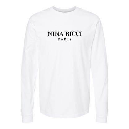 Men's Nina Ricci Paris Logo Long Sleeve T-Shirt
