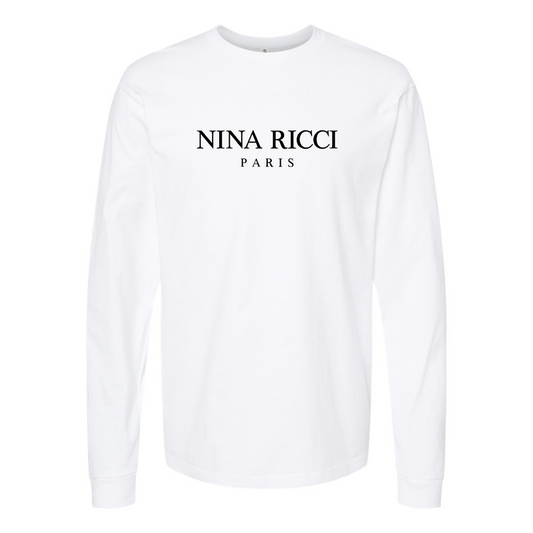 Men's Nina Ricci Paris Logo Long Sleeve T-Shirt