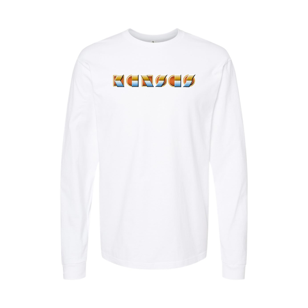 Youth Kansas Logo Cotton Long Sleeve T-Shirt