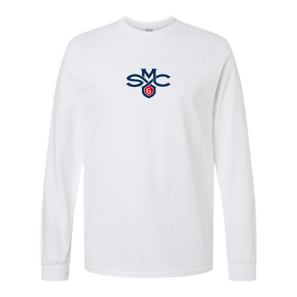 Men's Saint Marys Gaels Logo Gildan Heavy Cotton Long Sleeve T-Shirt