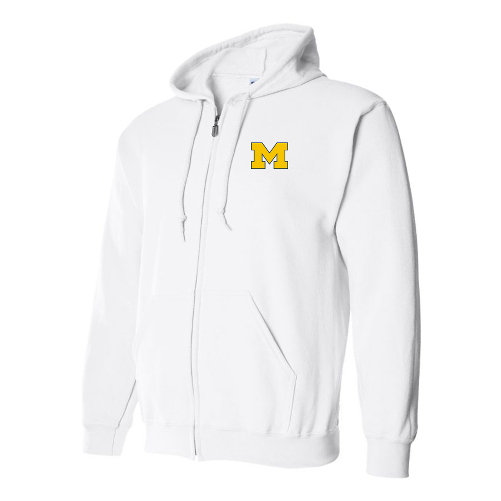 Men's Michigan Wolverines Logo Zipper Hoodie