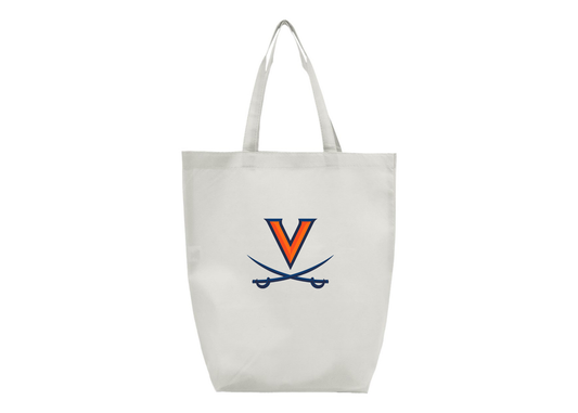 Virginia Cavaliers Q-Tees Non-Woven Gusset Bottom Tote