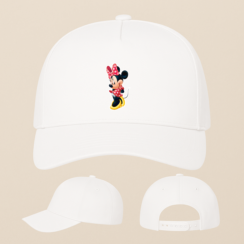 Minnie Mouse Cartoon Five Panel Twill Snapback Cap
