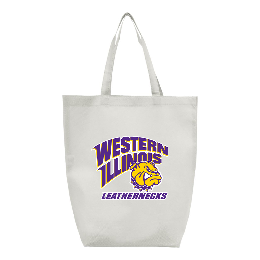 Western Illinois Leathernecks Q-Tees Non-Woven Gusset Bottom Tote