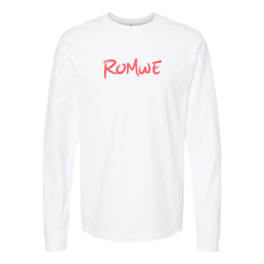 Youth Romwe Logo Cotton Long Sleeve T-Shirt