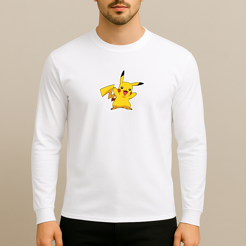 Pikachu Cartoon Long Sleeve T-Shirt