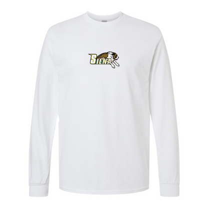 Men's Siena Saints Logo Gildan Heavy Cotton Long Sleeve T-Shirt