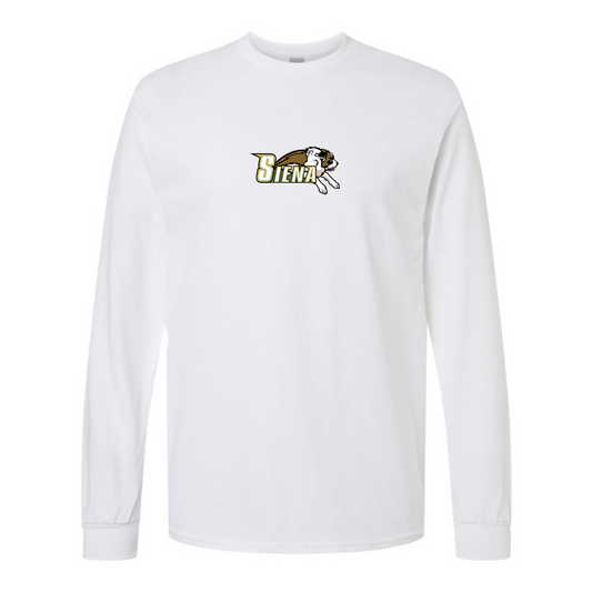 Men's Siena Saints Logo Gildan Heavy Cotton Long Sleeve T-Shirt