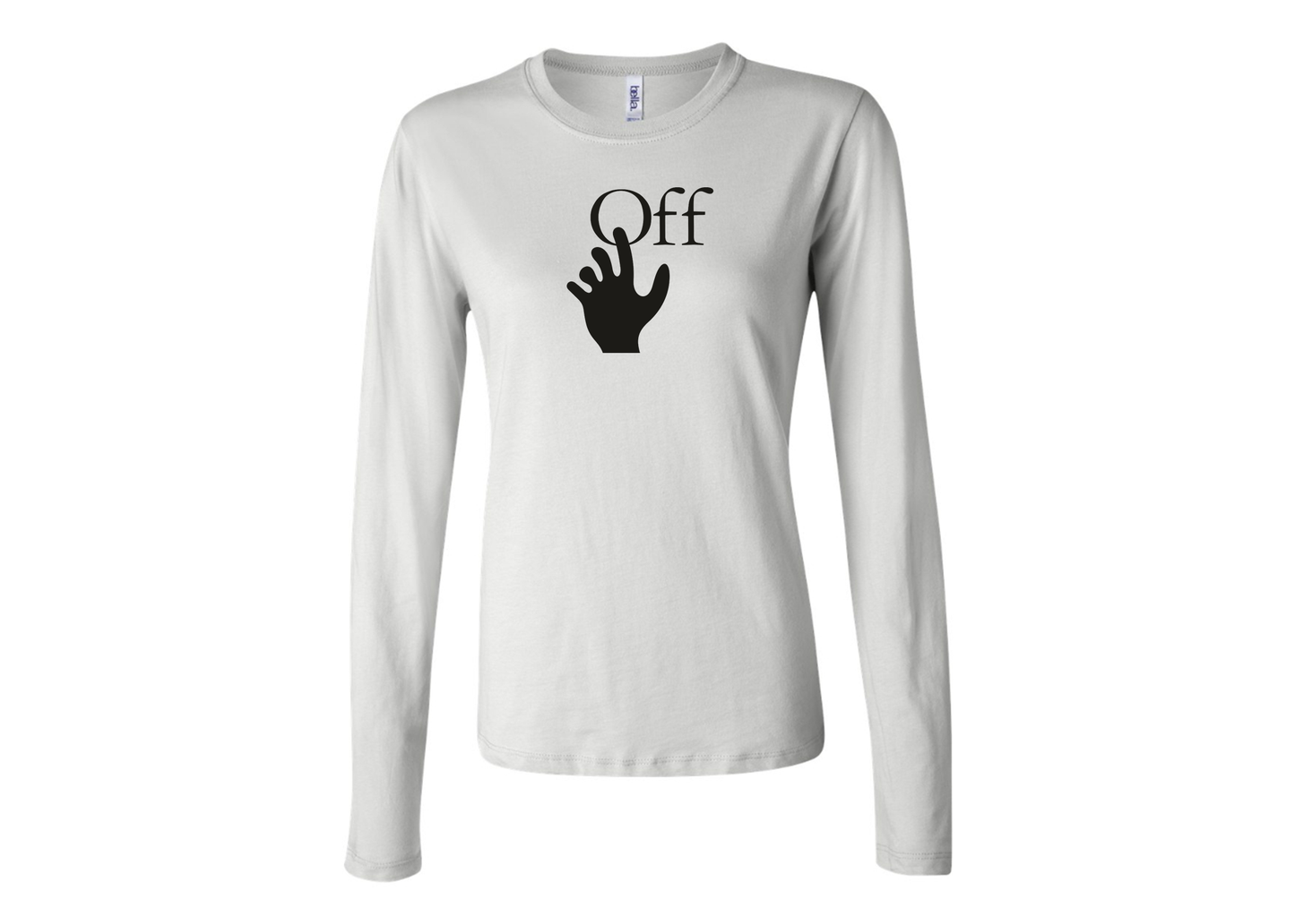 BELLA CANVAS Women’s Off-White Hand Jersey Long Sleeve Tee