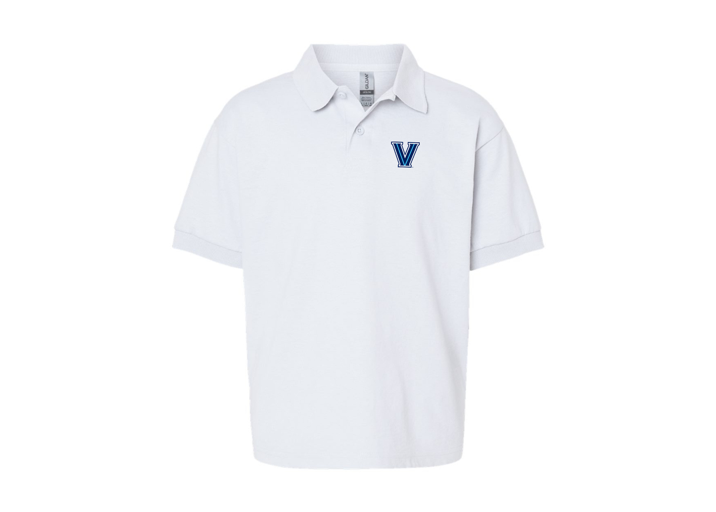 Youth Villanova Wildcats Gildan Dry Blend Jersey Polo
