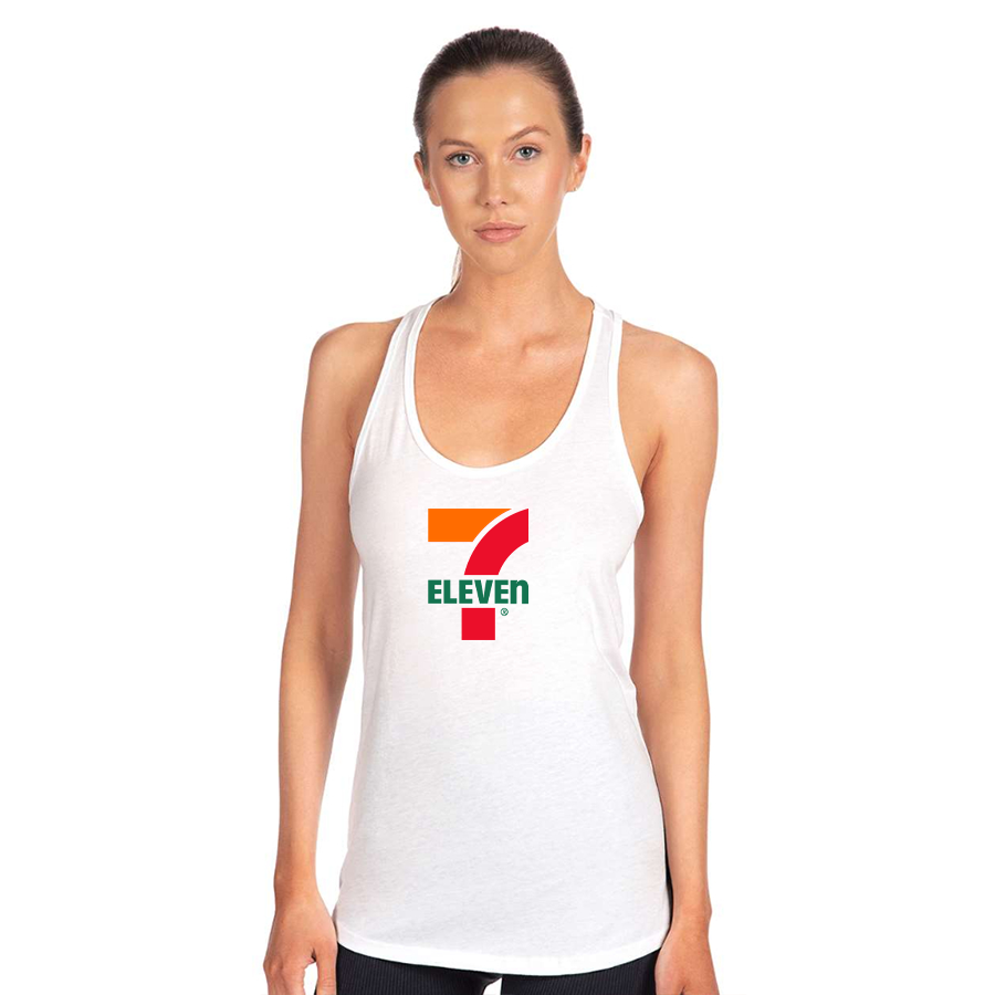 Women's 7 Eleven Logo Next Level Ideal Racerback Tank
