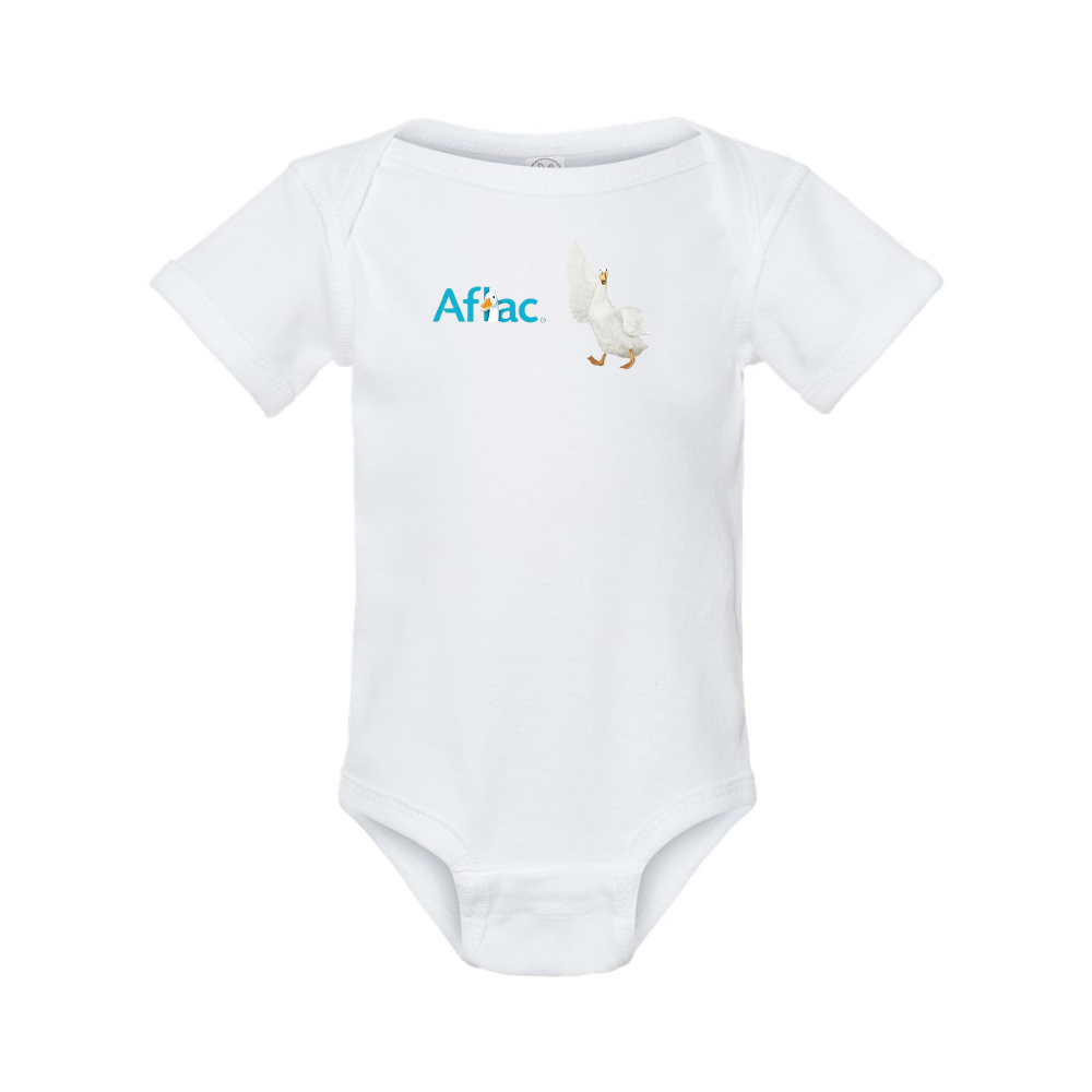 Aflac Logo and Duck  Rabbit Skins Infant Baby Rib Bodysuit