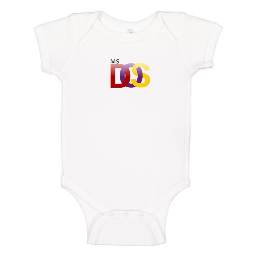 MS DOS Logo Baby Romper Onesie