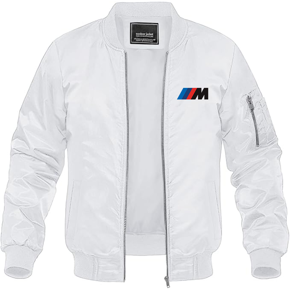 BMW M Logo Lightweight Bomber Jacket Windbreaker Softshell Varsity Jacket Coat