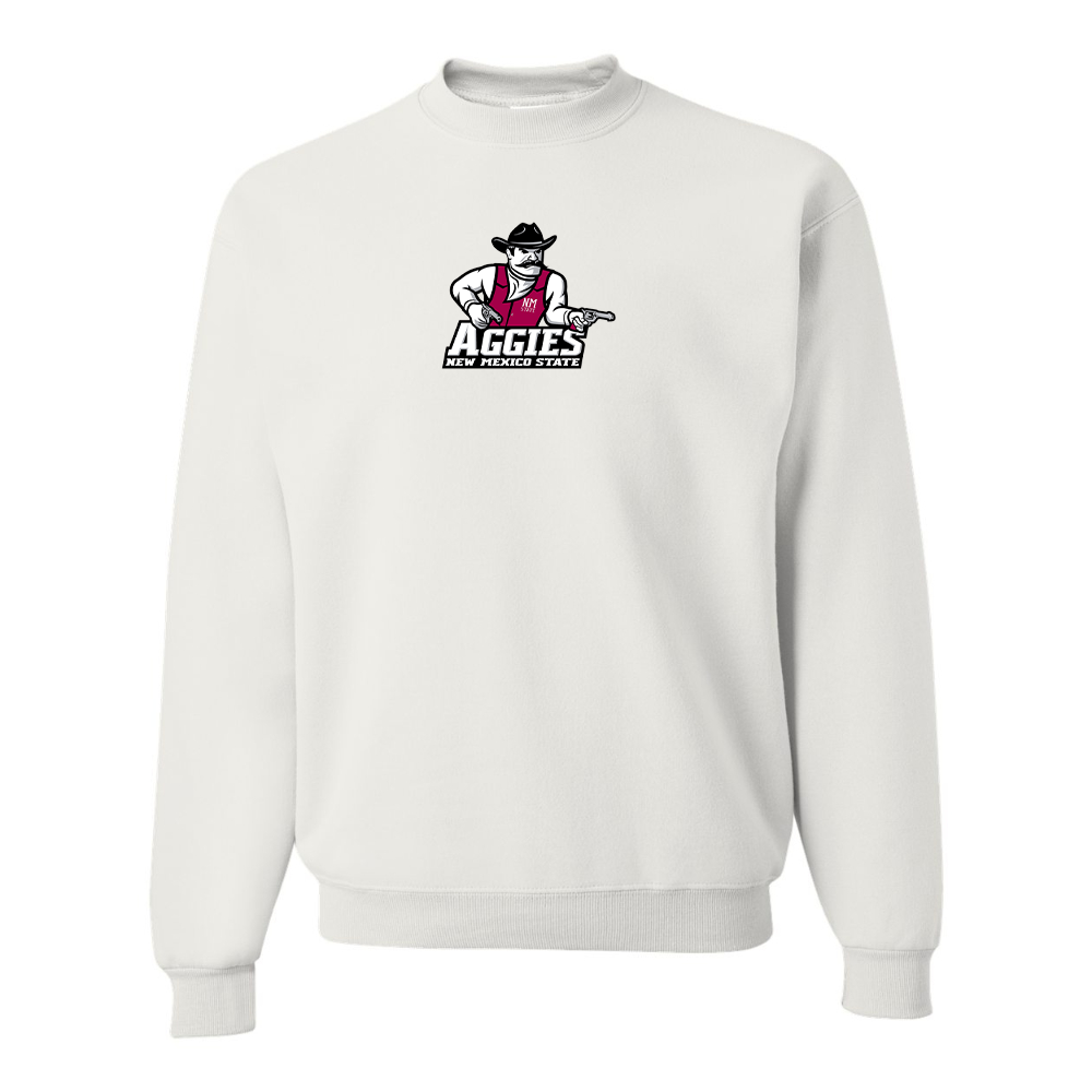 Men's Aggies New Mexico State Logo  JERZEES NuBlend Crewneck Sweatshirt