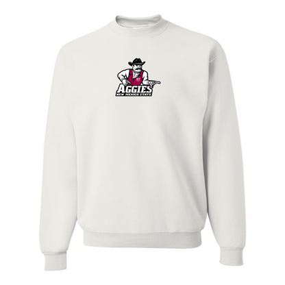 Men's Aggies New Mexico State Logo  JERZEES NuBlend Crewneck Sweatshirt