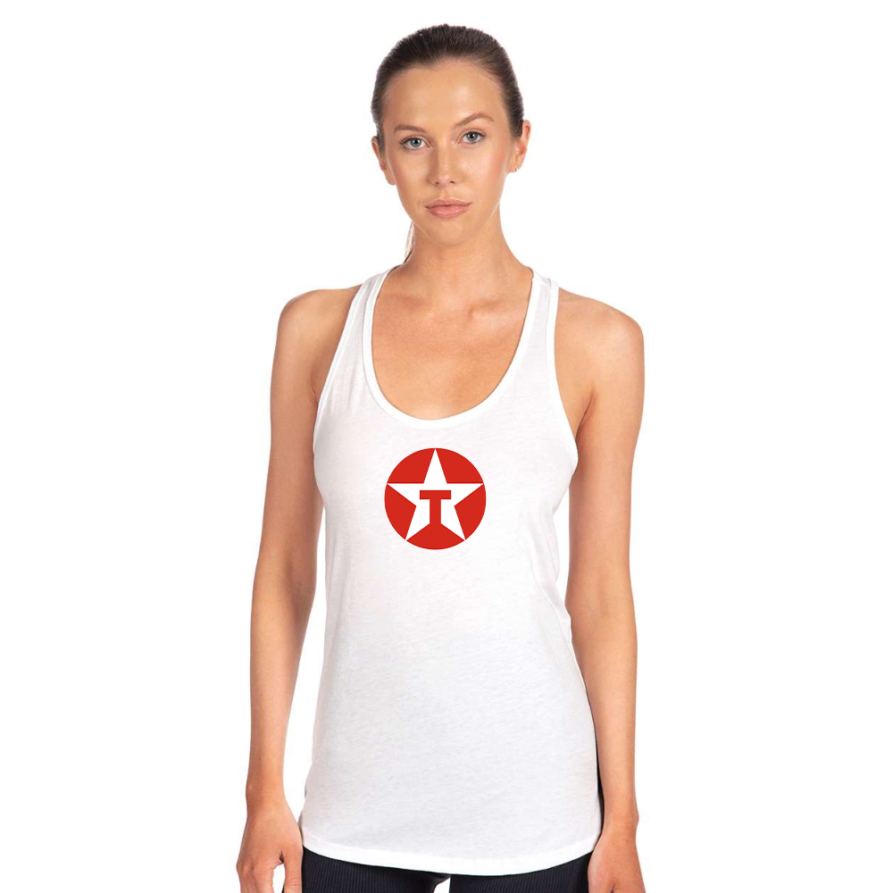 Women's Texaco Logo Next Level Ideal Racerback Tank