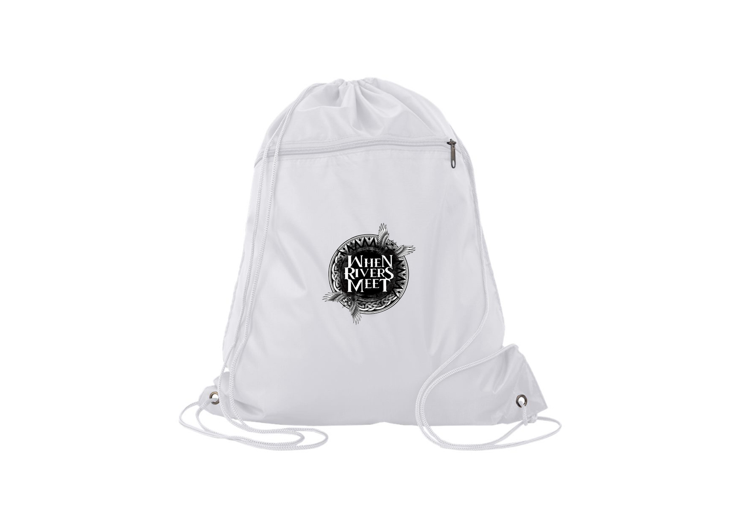 When Rivers Meet Q-Tees - Polyester Cinchpack