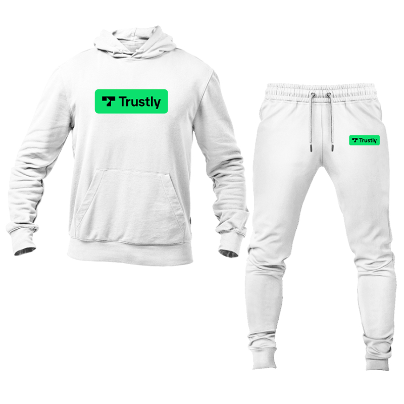 Men's Trustly Horizontal Logo Hoodie Joggers Set