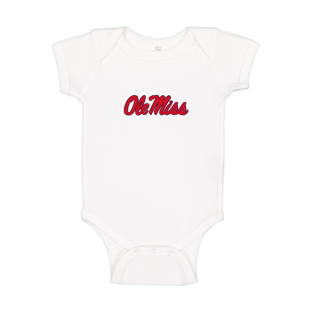 Mississippi Rebels Logo Baby Romper Onesie