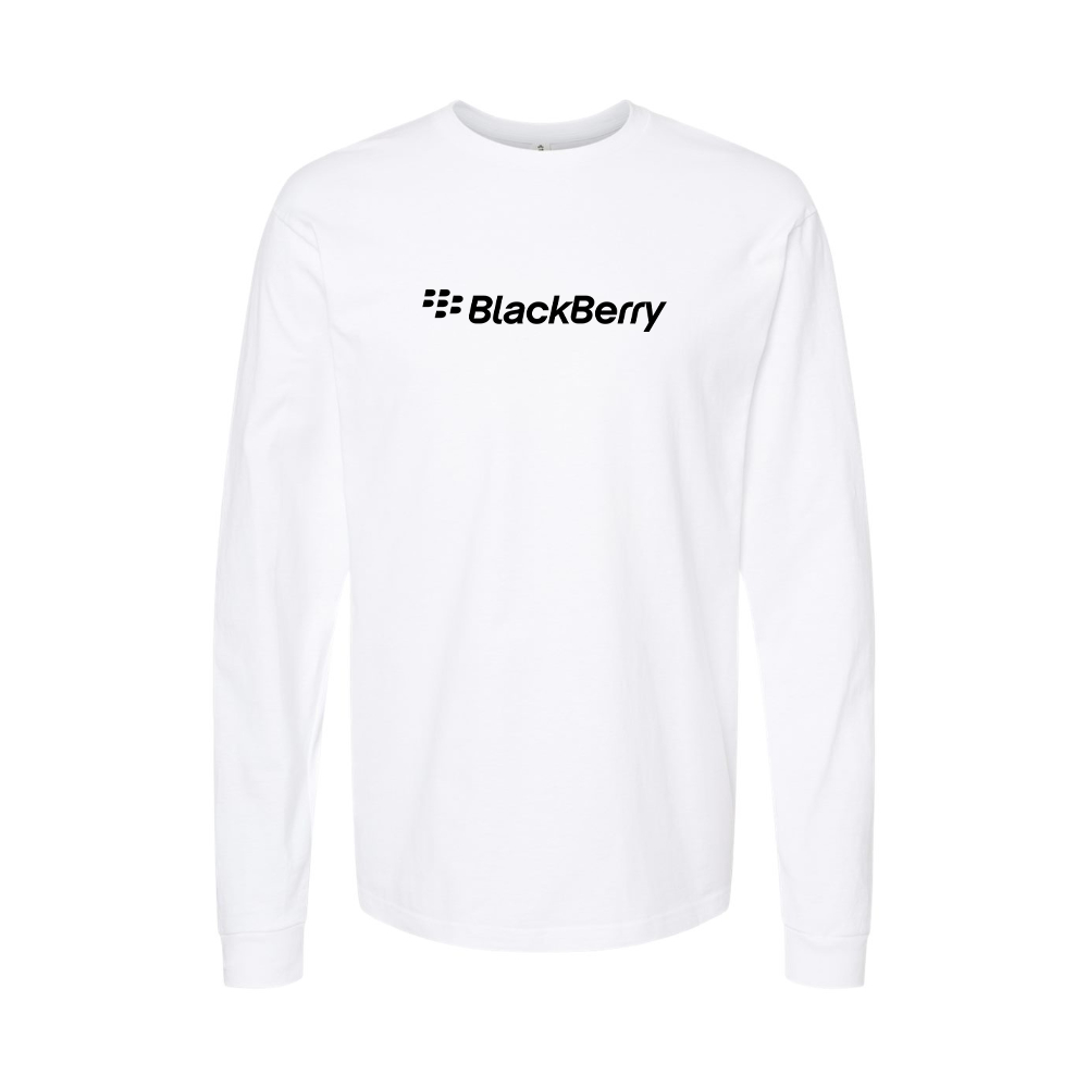 Youth Blackberry Logo Cotton Long Sleeve T-Shirt