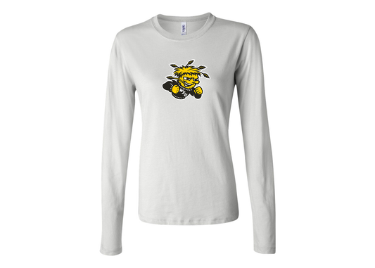 BELLA CANVAS Women’s Wichita State Shockers Jersey Long Sleeve Tee