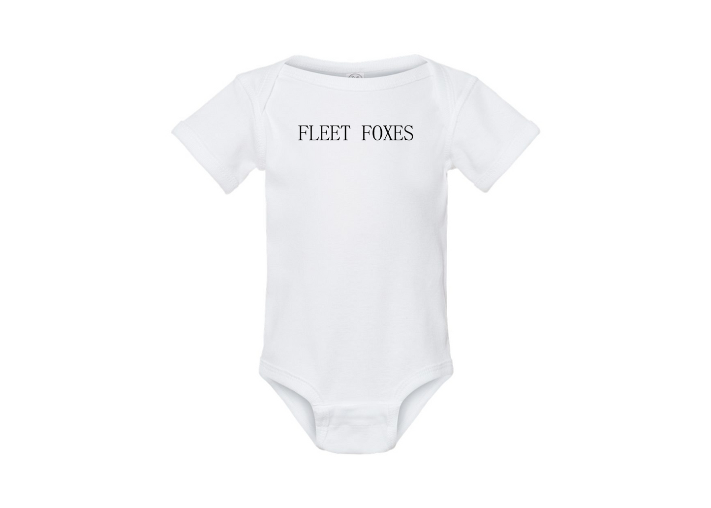 Fleet Foxes Logo  Rabbit Skins Infant Baby Rib Bodysuit