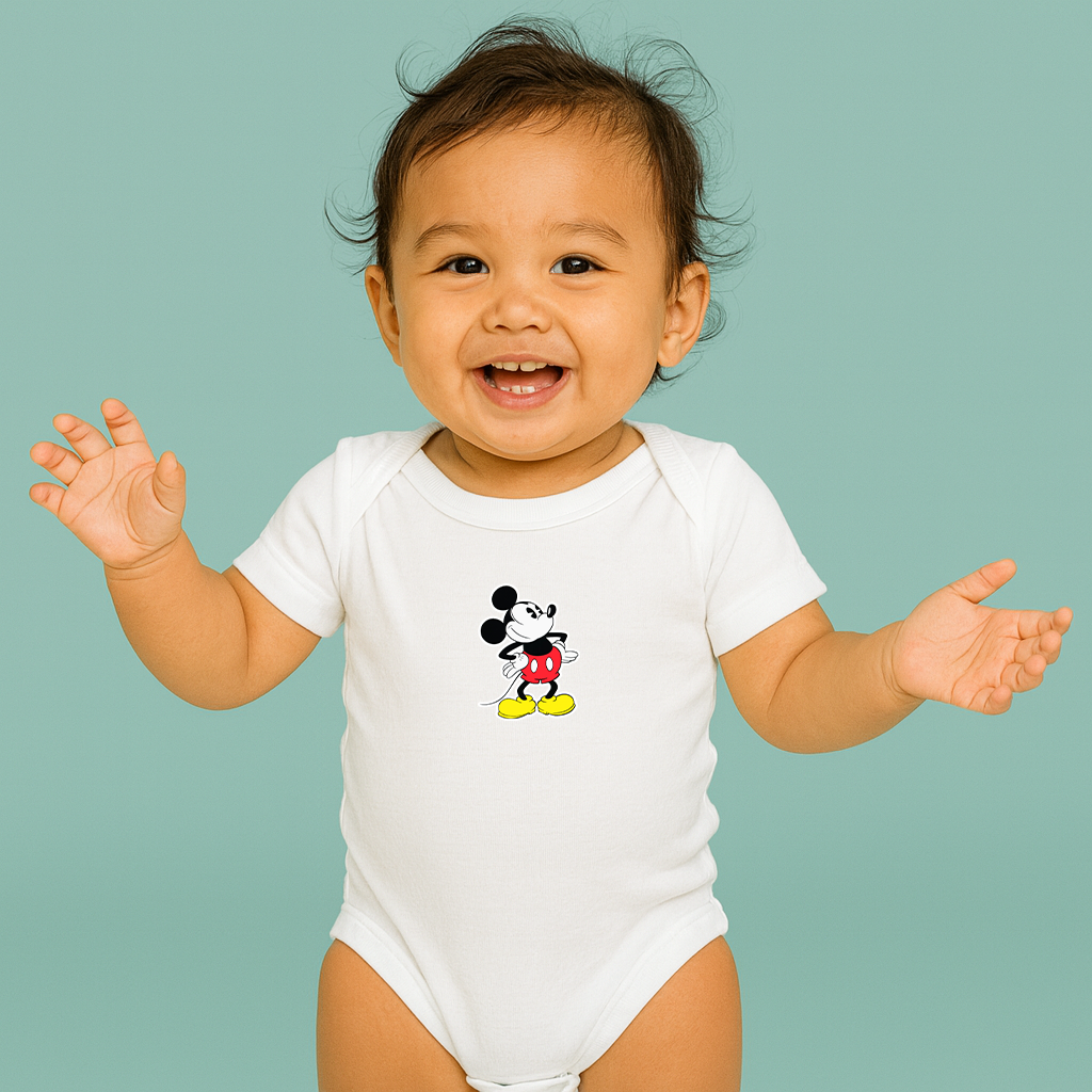 Mickey Mouse Cartoon Baby Romper Onesie