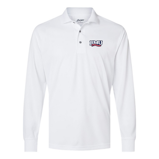 Men's Robert Morris Colonials Logo Paragon Prescott Long Sleeve Polo