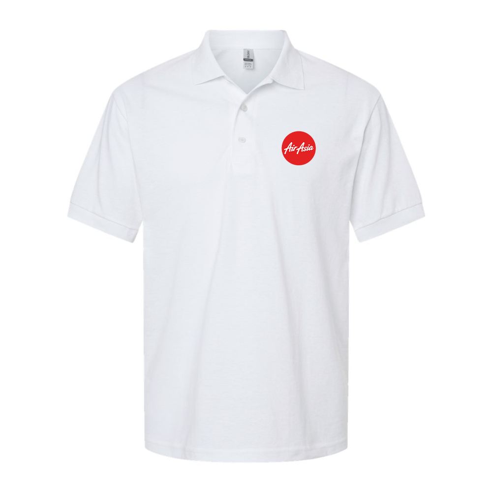 Men's Air Asia Logo Gildan Dry Blend Jersey Polo