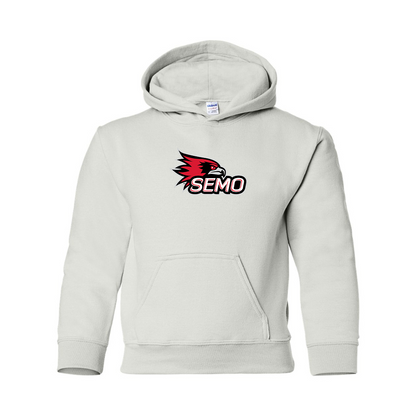 Youth SEMO Redhawks Logo Gildan Heavy Blend  Hooded Sweatshirt