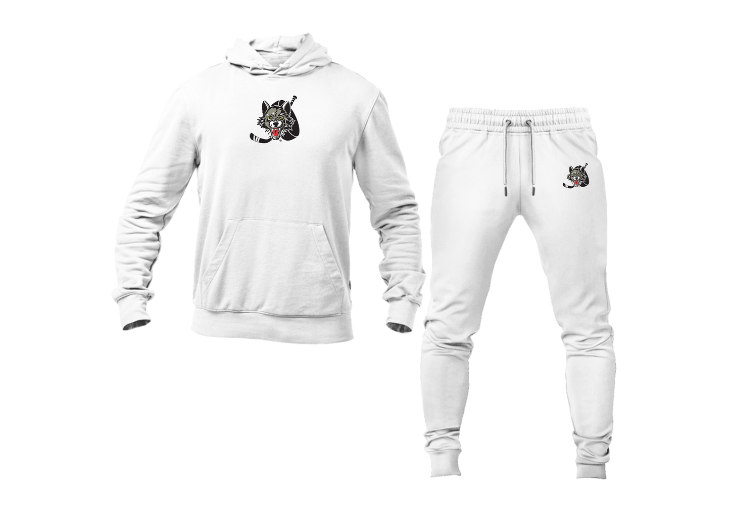 Men's Chicago Wolves Logo Hoodie Joggers Set