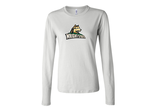 BELLA CANVAS Women’s Wright State Raiders Jersey Long Sleeve Tee