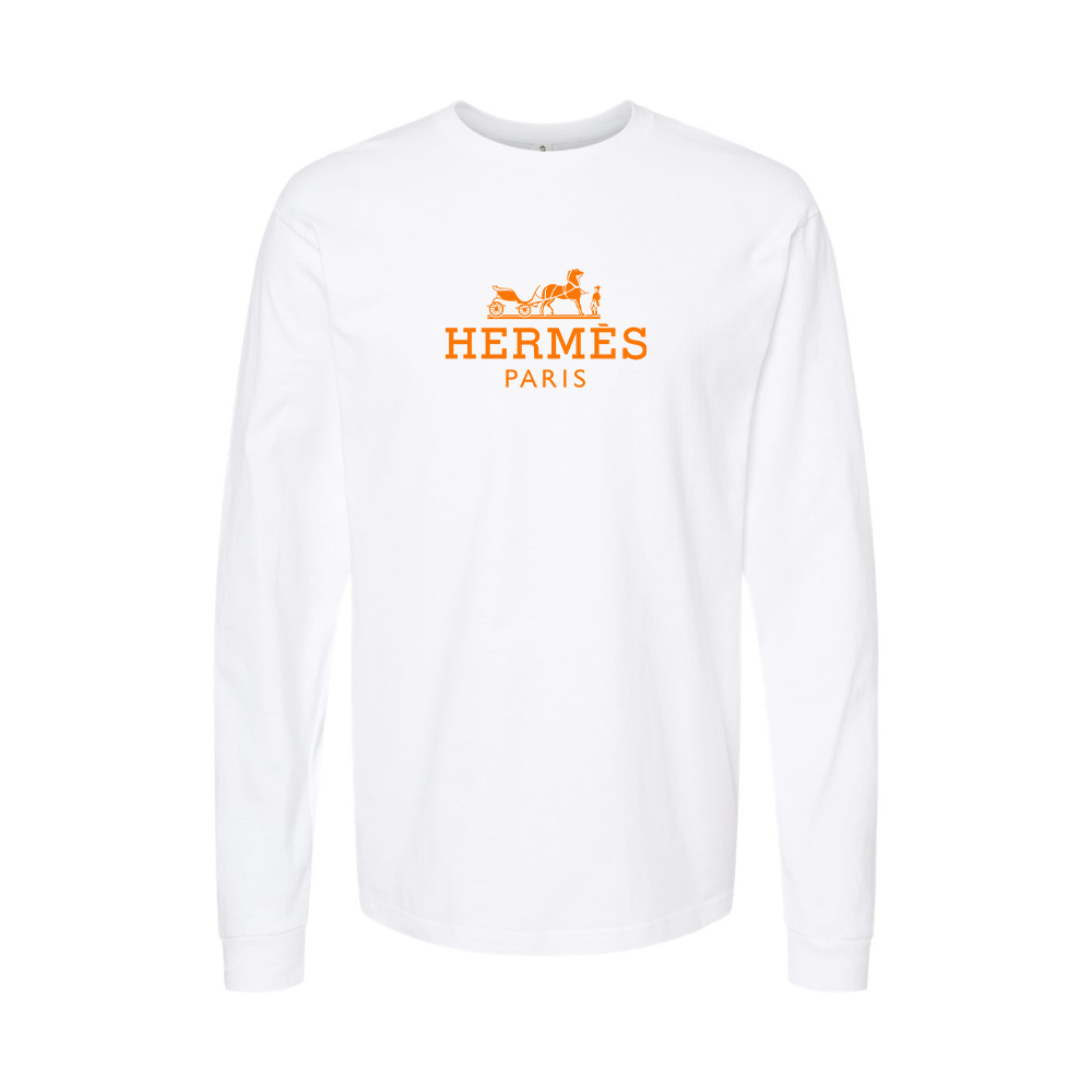 Men' Hermès Logo Long Sleeve T-Shirt