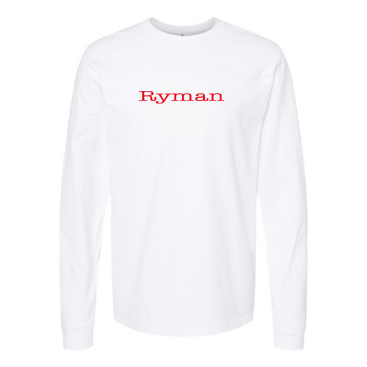 Youth Ryman Logo Cotton Long Sleeve T-Shirt