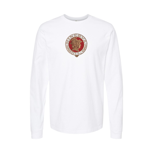 Youth Minerva Cars Logo Cotton Long Sleeve T-Shirt