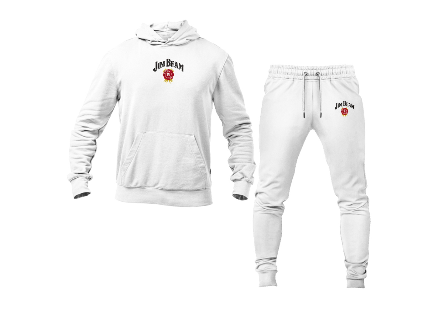 Men's Jim Beam Logo Hoodie Joggers Set