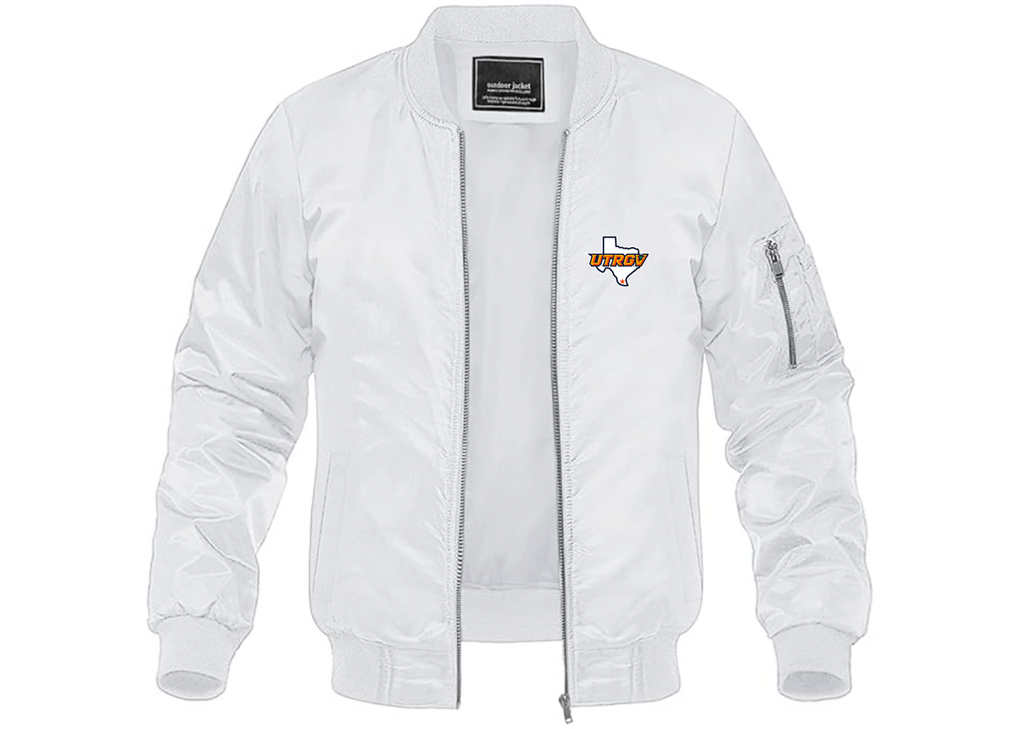 Men's UTRGV Vaqueros Lightweight Bomber Jacket Windbreaker Softshell Varsity Jacket Coat