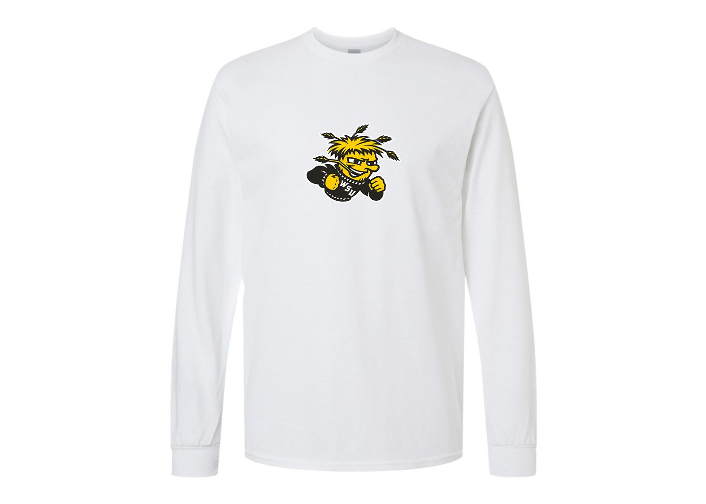 Men's Wichita State Shockers Gildan Heavy Cotton Long Sleeve T-Shirt