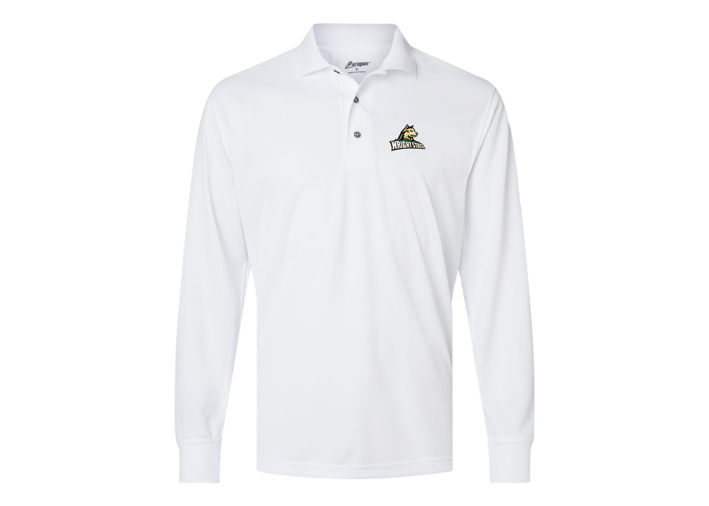 Men's Wright State Raiders Paragon Prescott Long Sleeve Polo