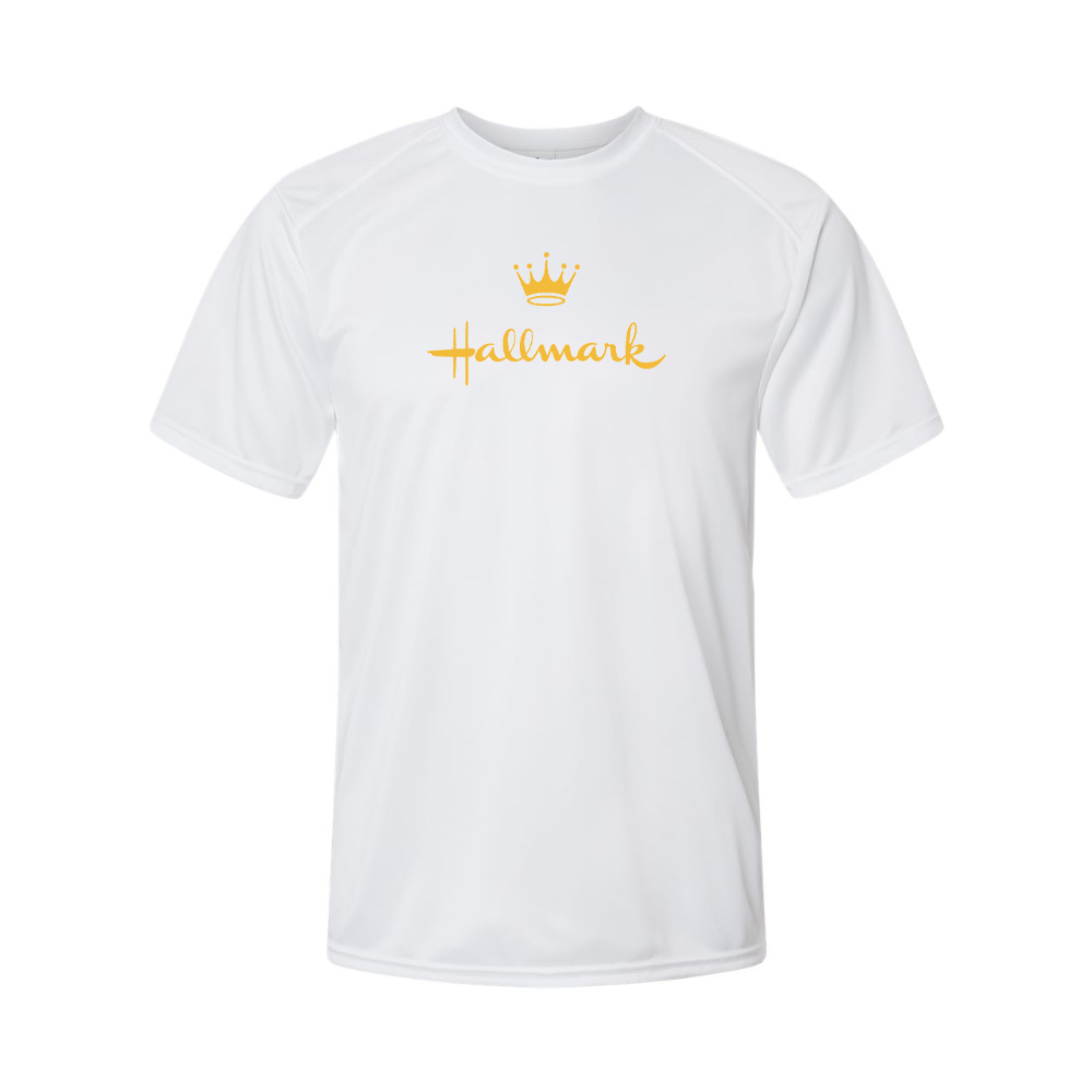 Men's Hallmark golden logo Polyester T-Shirt